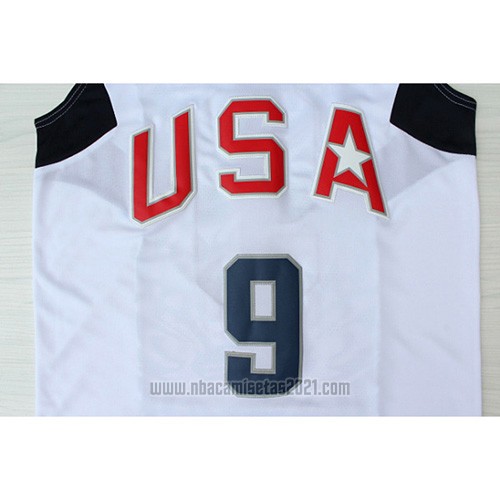 Camiseta USA 2008 Wade #9 Blanco